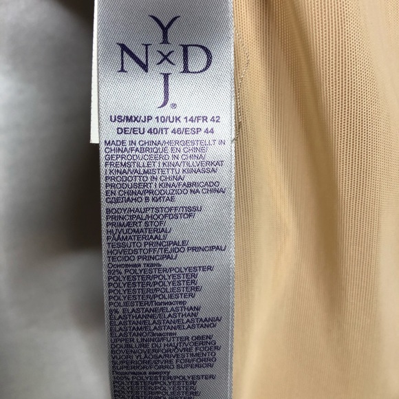 NYDJ Pink Dress Full Spandex Lining Size 10 - Picture 4 of 5